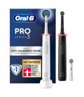 Oral-B Pro 3 Adulto Cepillo dental giratorio Negro, Blanco