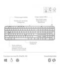 Teclado Logitech Mx Keys S Inalámbrico Gris