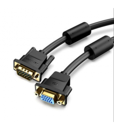 Cable alargador svga vention dagbf/ vga macho - vga hembra/ 1m/ negro