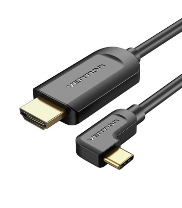 Cable conversor hdmi 1.4 4k vention cgvbg/ usb tipo-c macho - hdmi macho/ 1.5m/ negro