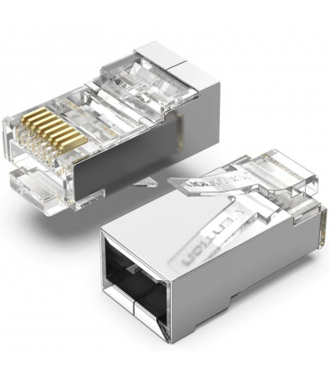 Conector rj45 idar0-100/ cat.5e ftp/ 100 uds