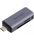 Lector de tarjetas externo vention cljh0/ usb tipo-c