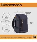 Mochila HP 6B8U4AA Travel para Portátiles hasta 15.6"/ Gris Hierro