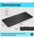 Teclado Compacto Inalámbrico por Bluetooth HP 350/ Negro