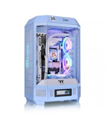 CAJA THERMALTAKE THE TOWER T300 HYDRANGEA BLUE ATX 2XUSB 3.0 SIN FUENTE AZUL