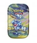 Juego de cartas pokemon tcg june mini lata 2024 1 unidad aleatoria español