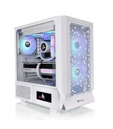 CAJA THERMALTAKE CERES 330 TG ARGB SNOW ATX 2XUSB 3.0 SIN FUENTE BLANCO