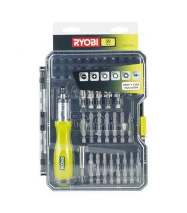 Estuche de 59 puntas para atornillar ryobi rak59sd / incluye destornillador