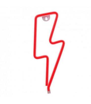 Luz neon forever light neon led bolt red/ funciona a pilas y usb