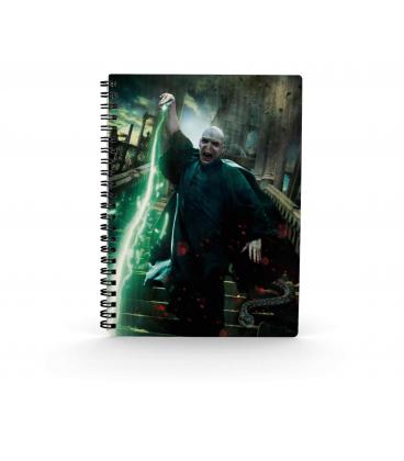 Libreta efecto 3d sd toys harry potter poster voldemort