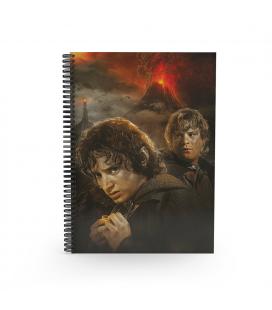 Libreta efecto 3d frodo y sam el seor de los anillos