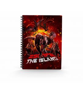 Libreta sd toys efecto 3d escape jurassic world