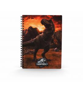 Libreta efecto 3d into the wild jurassic world