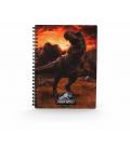 Libreta efecto 3d into the wild jurassic world