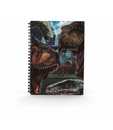 Libreta sd toys efecto 3d selfie jurassic world