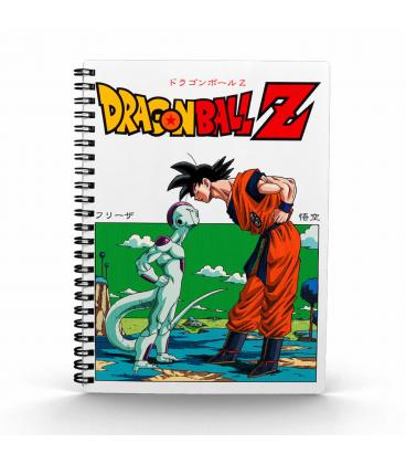 Libreta efecto 3d frieza vs goku dragon ball z