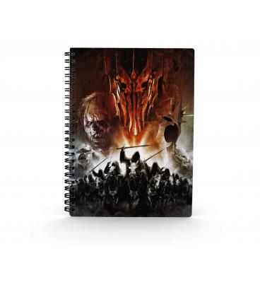 Libreta efecto 3d sd toys el señor de los anillos ejercito de mordor