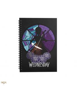 Libreta cinereplicas wednesday addams - miercoles y violonchelo