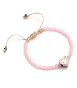 Pulsera the carat shop barbie perlas rosas