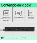 Docking USB Tipo-C HP 50H98AA/ 2xUSB/ 1xHDMI/ 1xRJ45/ 1xDisplayPort/ 1xUSB Tipo-C/ Negro