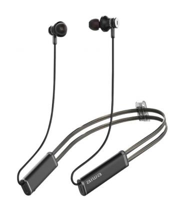 Auriculares inalámbricos deportivos de conducción ósea aiwa estbtn-880/ con micrófono/ bluetooth/ negros