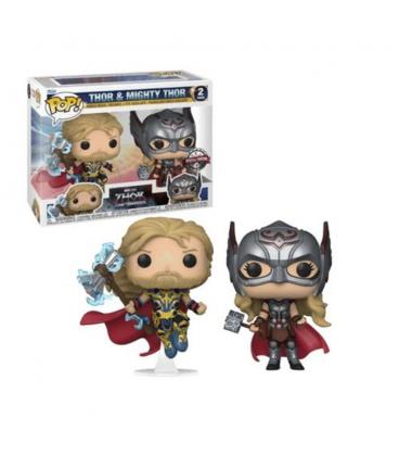 Pack 2 funkos funko pop marvel thor love & thunder thor & migthy thor 63176