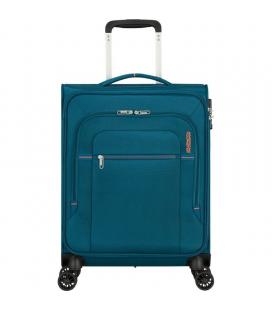 Maleta de cabina american tourister crosstrack spinner 55cm/ 55x40x20cm/ 4 ruedas/ marino y naranja