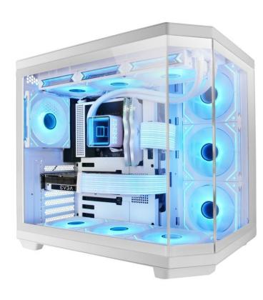 Caja gaming semitorre mars gaming mc-3tcore/ blanca