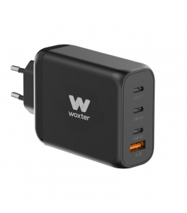 Cargador gan de pared woxter pe26-177/ 3xusb tipo-c/ 1xusb/ + cable usb tipo-c/ 100w