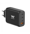 Cargador gan de pared woxter pe26-177/ 3xusb tipo-c/ 1xusb/ + cable usb tipo-c/ 100w