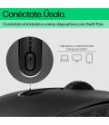 Ratón Inalámbrico por Bluetooth HP 690/ Batería recargable/ Hasta 4000 DPI/ Negro