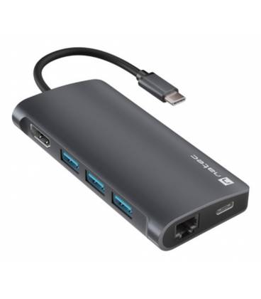 HUB USB-C 8 IN 1 NATEC FOWLER 2 3X USB 3.0 HUB HDMI 4K USB-C