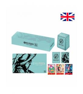 Pack tapete y caja de mazo one piece card game 1st anniversary