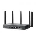 Router VPN 4G TP-Link Omada ER706W-4G/ WiFi 6/ 3000Mbps/ 2.4GHz 5GHz/ 5 Antenas/ WiFi 802.1Q