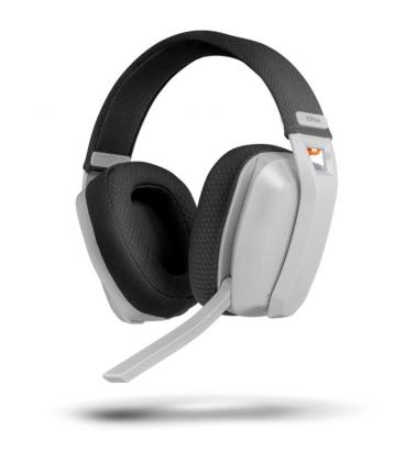 Auriculares gaming inalámbricos con micrófono krom kanji/ bluetooth/ usb 2.0/ blancos