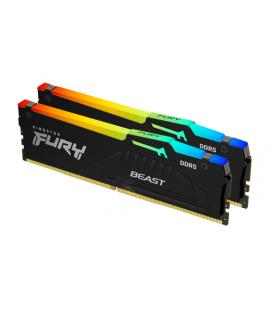 Memoria RAM Kingston FURY Beast RGB 2 x 16GB/ DDR5/ 6000MHz/ 1.4V/ CL30/ DIMM