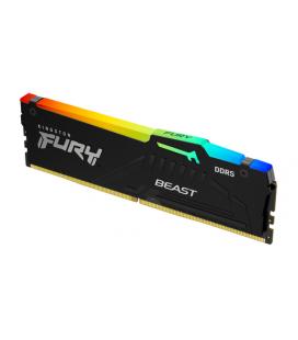 Memoria RAM Kingston FURY Beast RGB 16GB/ DDR5/ 6000MHz/ 1.35V/ CL40/ DIMM