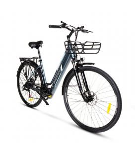 Bicicleta eléctrica smartgyro ebike sunset titanium/ motor 250w/ ruedas 27.5'/ titanium