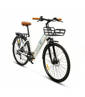 Bicicleta eléctrica smartgyro ebike sunset white/ motor 250w/ ruedas 27.5'/ blanca