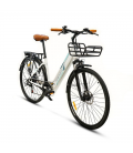 Bicicleta eléctrica smartgyro ebike sunset white/ motor 250w/ ruedas 27.5'/ blanca