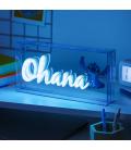 Lámpara led neón paladone stitch ohana