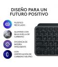 Teclado Logitech Mx Keys S Inalámbrico Grafito Wireless + Bluetooth 