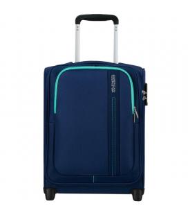 Maleta de cabina american tourister sea seeker upright/ 45x36x20cm/ 2 ruedas/ marino combate