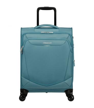 Maleta de cabina american tourister summerride spinner 55cm/ 55x40x23cm/ 4 ruedas/ azul brisa