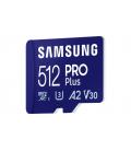 Tarjeta de Memoria Samsung PRO Plus 2023 512GB microSD XC/ Clase 10/ 180MBs