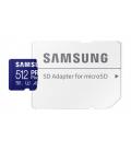 Tarjeta de Memoria Samsung PRO Plus 2023 512GB microSD XC/ Clase 10/ 180MBs