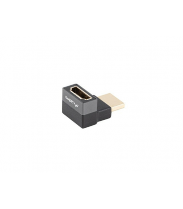 ADAPTADOR 8K LANBERG HDMI(M) A HDMI(H) ANGULO ARRIBA ALUMINIO PLATA