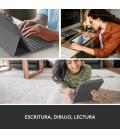 Logitech Slim Folio QWERTY Español Bluetooth Gris