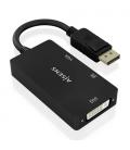 Cable Conversor Aisens A125-0861/ DisplayPort Macho/ VGA Hembra - DVI Hembra - HDMI 4K Hembra/ 15cm/ Negro