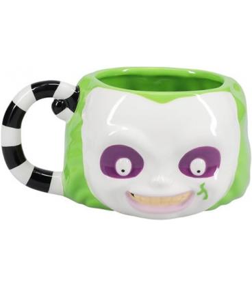 Beetlejuice shaped mug